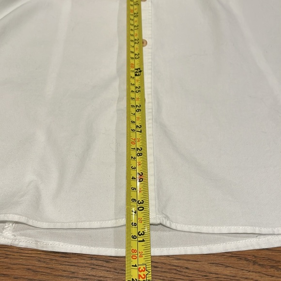 2XL Ted Baker London Woman’s Button Down Dress Shirt - White with red accents - Picture 12 of 15